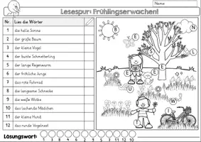 Vorschau - Arbeitsblätter - Lesespur "Frühlingserwachen" #frühlingsquintett - Seite 3