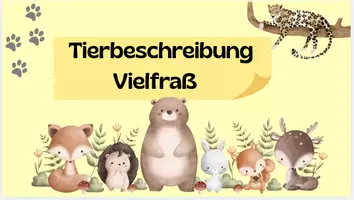 Vorschau - Arbeitsblätter - Tierbeschreibung Vielfraß - Seite 1