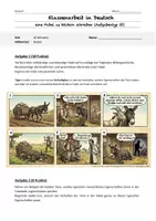 Vorschau - Klassenarbeiten - Klasssenarbeit zur Fabel "Der Esel und die Ziege" mit Erwartungshorizont / Schulaufgabe - Seite 1
