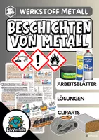 Vorschau - Arbeitsblätter - Beschichten/Schutz von Metall + Kreuzworträtsel - Deckblatt