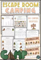 Vorschau - Spiele - Escape Room – Camping Abenteuer (3.–4. Klasse) - Deckblatt