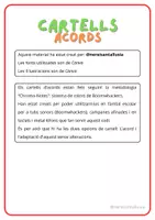 Vista previa - Decoración del aula - CARTELLS ACORDS - página 1
