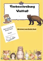 Vorschau - Arbeitsblätter - Tierbeschreibung Vielfraß - Deckblatt