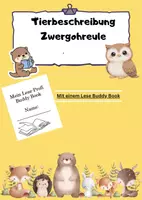 Vorschau - Arbeitsblätter - Tierbeschreibung Zwergohreule - Deckblatt