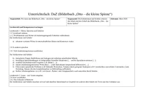 Vorschau - Stundenentwürfe - Materialpaket "Otto - die kleine Spinne" - Seite 3