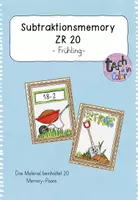 Vorschau - Stationenlernen - Frühling - Subtraktionsmemory - ZR20 - Deckblatt