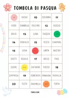 anteprima - Giochi - 🌸 Tombola di Pasqua – Classe Prima 🐣 - Pagina 1
