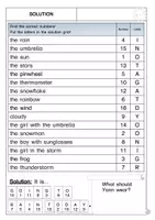 Vorschau - Arbeitsblätter - Story Walk / Lesespaziergang auf Englisch Wetter / Weather - Seite 3