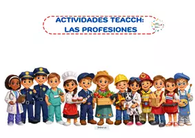 Vista previa - Unidades / Secuencias / Situaciones de Aprendizaje - ACTIVIDADES TEACCH LAS PROFESIONES - Portada