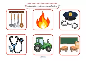Vista previa - Unidades / Secuencias / Situaciones de Aprendizaje - ACTIVIDADES TEACCH LAS PROFESIONES - página 1