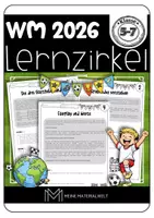 Vorschau - Stationenlernen - Fußball-WM 2026 Lernzirkel Kl. 5–7 - Deckblatt
