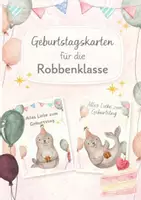 Vorschau - Mal- und Bastelvorlagen - Geburtstagskarte Robbe| Robbenklasse - Deckblatt