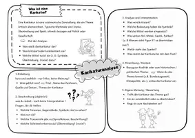 Vorschau - Arbeitsblätter - Karikaturanalyse schreiben - Anleitung - Seite 1