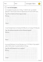 Vorschau - Arbeitsblätter - Sachaufgaben zum schriftlichen Rechnen (alle Operatoren mit Differenzierung) - Seite 1
