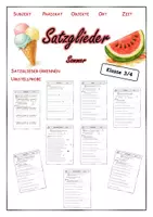 Vorschau - Unterrichtsreihen - Satzglieder - Sommer - Deckblatt
