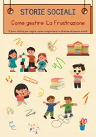 anteprima - Materiale di supporto/inclusione - Storie Sociali - Come gestire: "La Frustrazione" - Pagina di copertina
