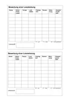Vorschau - Test - Bewertung einer (Vor!)Leseleistung - Deckblatt