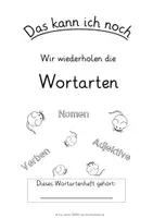 Vorschau - Arbeitsblätter - Wortartenheft -Übungsheft zur selbstständigen Wdh. der Wortarten - Seite 1