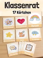 Vorschau - Bildkarten - Klassenrat - 17 Symbolkarten - Deckblatt