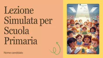 anteprima - Schede informative - Presentazione - Lezione Simulata per Scuola Primaria - Pagina di copertina