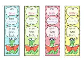 Vorschau - Arbeitsblätter - Lesezeichen Bücherwurm - Seite 2