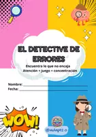 Vista previa - Unidades / Secuencias / Situaciones de Aprendizaje - EL DETECTIVE DE ERRORES - Portada