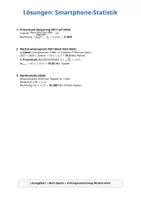 Vorschau - Arbeitsblätter - Handy-Statistik: Prozentrechnung & Datenauswertung (Prüfungstraining Mittlere Reife) - Seite 1