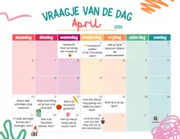 Voorbeeld - Kalender: Vraagje van de dag April 2026 - Pagina 1