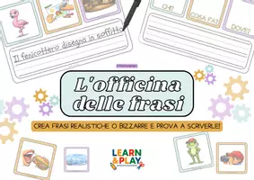 anteprima - Flashcard - L'officina delle frasi - crea e prova a scrivere - Pagina di copertina