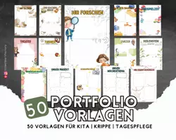 Vorschau - Anderer Materialtyp - Portfolio Vorlagen Kita, Kindergarten, Krippe,Tagespflege - Seite 3