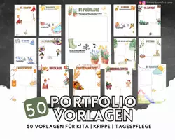 Vorschau - Anderer Materialtyp - Portfolio Vorlagen Kita, Kindergarten, Krippe,Tagespflege - Seite 1