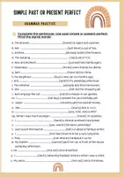 Vorschau - Arbeitsblätter - Past simple / Present Perfect - Mind the signal words - Deckblatt