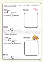 Vista previa - Hojas de trabajo - Resolución de problemas 1º y 2º de primaria - página 3