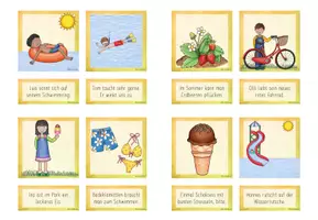 Vorschau - Spiele - Zuordnungsspiel - Sommer (Freiarbeit - Lesen) - Seite 2