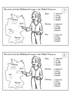 Vorschau - Quiz - Wetterbericht lesen; inklusive Lösung - Seite 1
