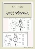 Vorschau - Quiz - Wetterbericht lesen; inklusive Lösung - Deckblatt