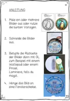 Vorschau - Arbeitsblätter - Fensterbilder Stained Glass Materialpaket - Seite 3