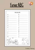Vorschau - Arbeitsblätter - Ferien-ABC & Feriengeschichte (Klasse 3-6) - Deckblatt