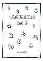 anteprima - Esercizi - Tabellina del 5. Il quaderno delle tabelline - Pagina di copertina