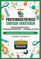 Vorschau - Stundenentwürfe - Genetik Oberstufe - Komplettpaket Molekulargenetik ❘ Proteinbiosynthese, DNA, Replikation, PCR, Genetischer Code ❘ mit Arbeitsblättern, Präsentation & Lösungen - sofort einsetzbar - Seite 1