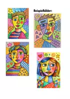 Vorschau - Stundenentwürfe - EINFACH KUNST: PICASSO PORTRAITS – SCHRITT FÜR SCHRITT ANLEITUNG (2 Unterrichtseinheiten, ohne Vorbereitung) - Seite 3