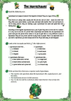 Vorschau - Arbeitsblätter - The leprechauns - Deckblatt