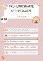 Vorschau - Stundenentwürfe - Materialpaket Frühling - Seite 1