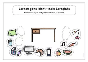 Vorschau - Arbeitsblätter - Coaching - Lernen und Konzentration am Lernplatz - Deckblatt