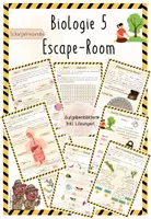 Vorschau - Arbeitsblätter - Schuljahresbeginn | Wiederholung | Biologie 5 | Escape Room | sofort einsetzbar - Deckblatt
