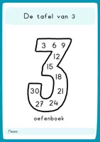 Voorbeeld - Tafelboek: De tafel van 3 - Voorblad