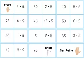 Vorschau - Stationenlernen - Einmaleins Spiele - 5er Reihe - Seite 3