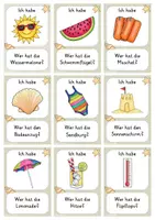 Vorschau - Spiele - Ich habe, wer hat...? Sommer - Lesespiel (mit/ohne Silbenschrift) - Seite 2