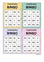 Vorschau - Spiele - Quadratzahlen Bingo - Spielfelder und Aufgabenkärtchen - Seite 2