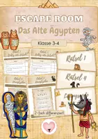 Vorschau - Arbeitsblätter - Das Alte Ägypten | Altes Ägypten | Escape Room | Klasse 3,4 | Sachunterricht - Deckblatt